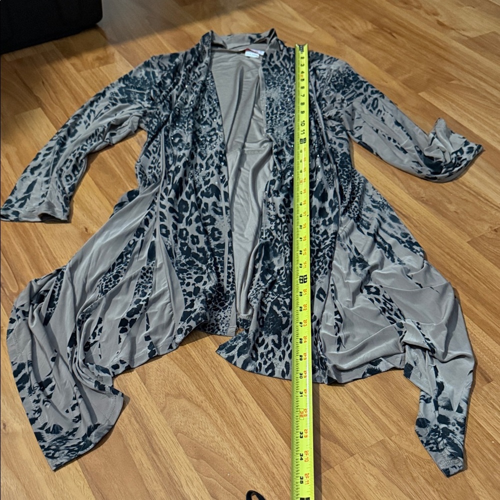 Tan Leopard Print Women's duster